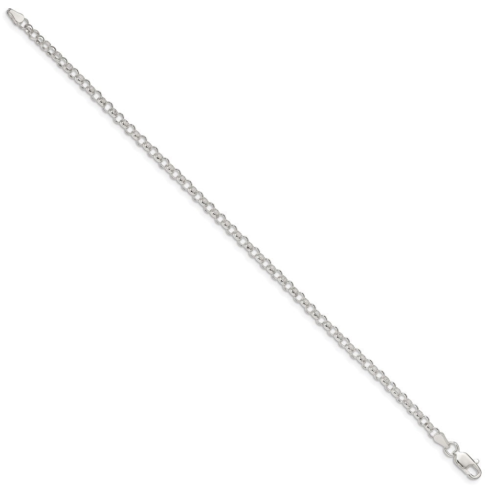 FJC Finejewelers 925 Sterling Silver Rolo Bracelet Chain 8 Inches x 3 mm