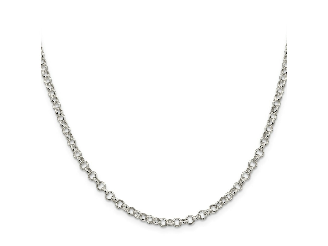 FJC Finejewelers 925 Sterling Silver Rolo Chain 18 Inches x 4 mm