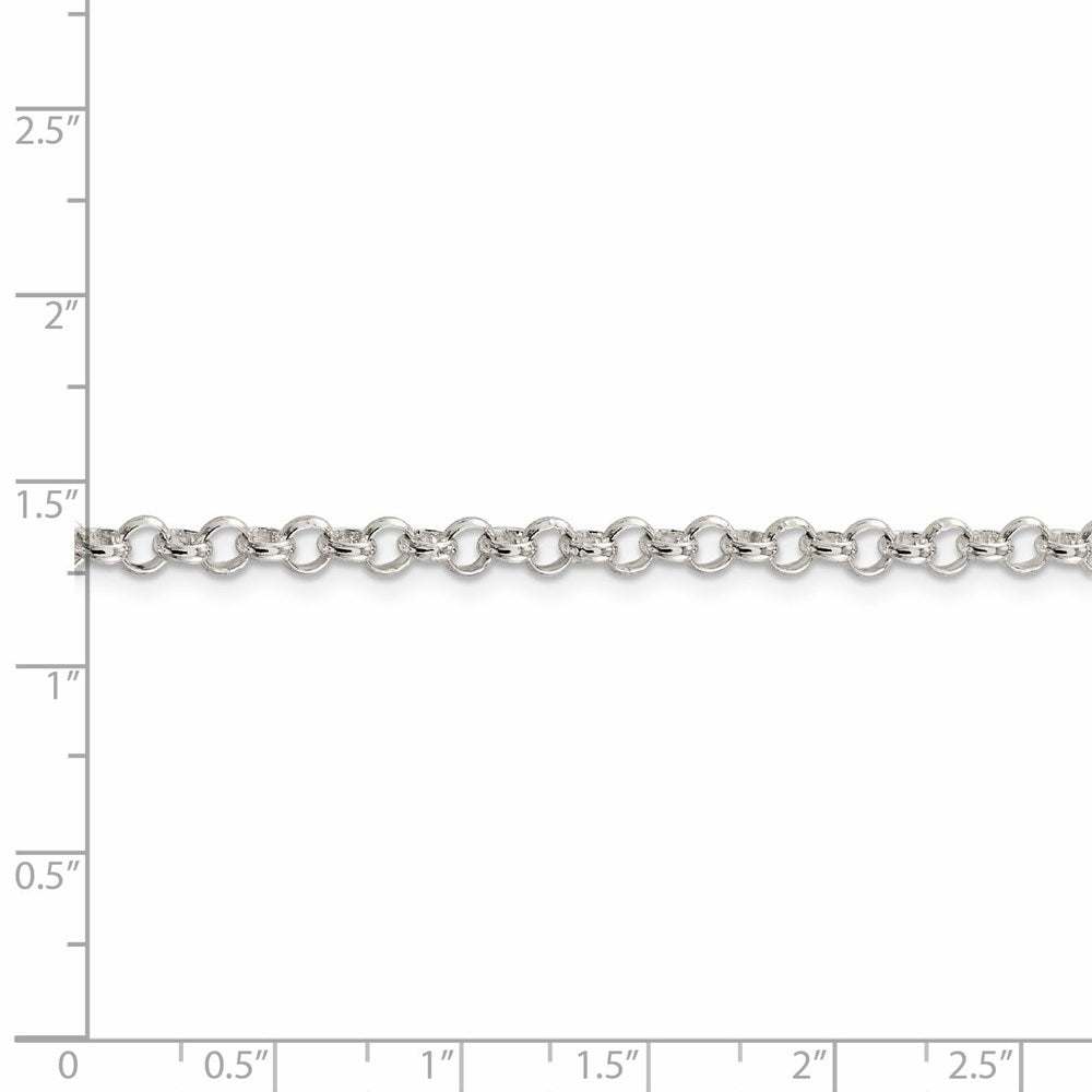 FJC Finejewelers 925 Sterling Silver Rolo Chain 24 Inches x 4 mm