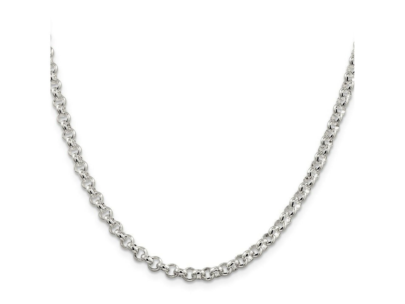 FJC Finejewelers 925 Sterling Silver Rolo Chain 26 Inches x 4.75 mm