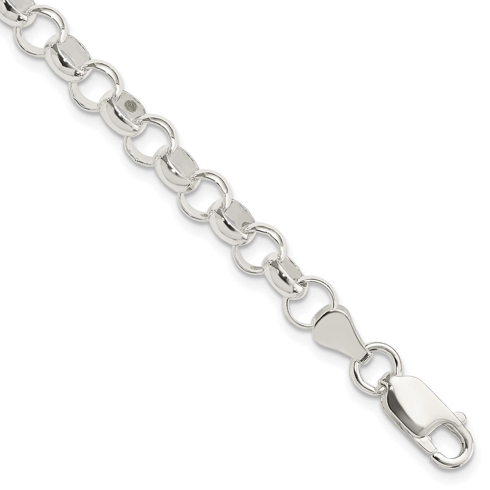 FJC Finejewelers 925 Sterling Silver Link 6.0mm Belcher Light Bracelet 7.5 Inches x 6 mm