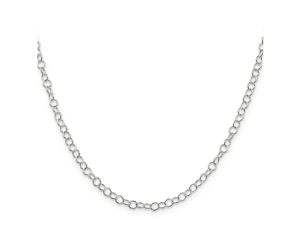 FJC Finejewelers 925 Sterling Silver Fancy Cable Chain 24 Inches x 3.5 mm