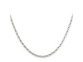 FJC Finejewelers 925 Sterling Silver Oval Fancy Rolo Chain 22 Inches x 2.5 mm