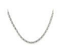 FJC Finejewelers 925 Sterling Silver Oval Fancy Rolo Chain 26 Inches x 3.2 mm