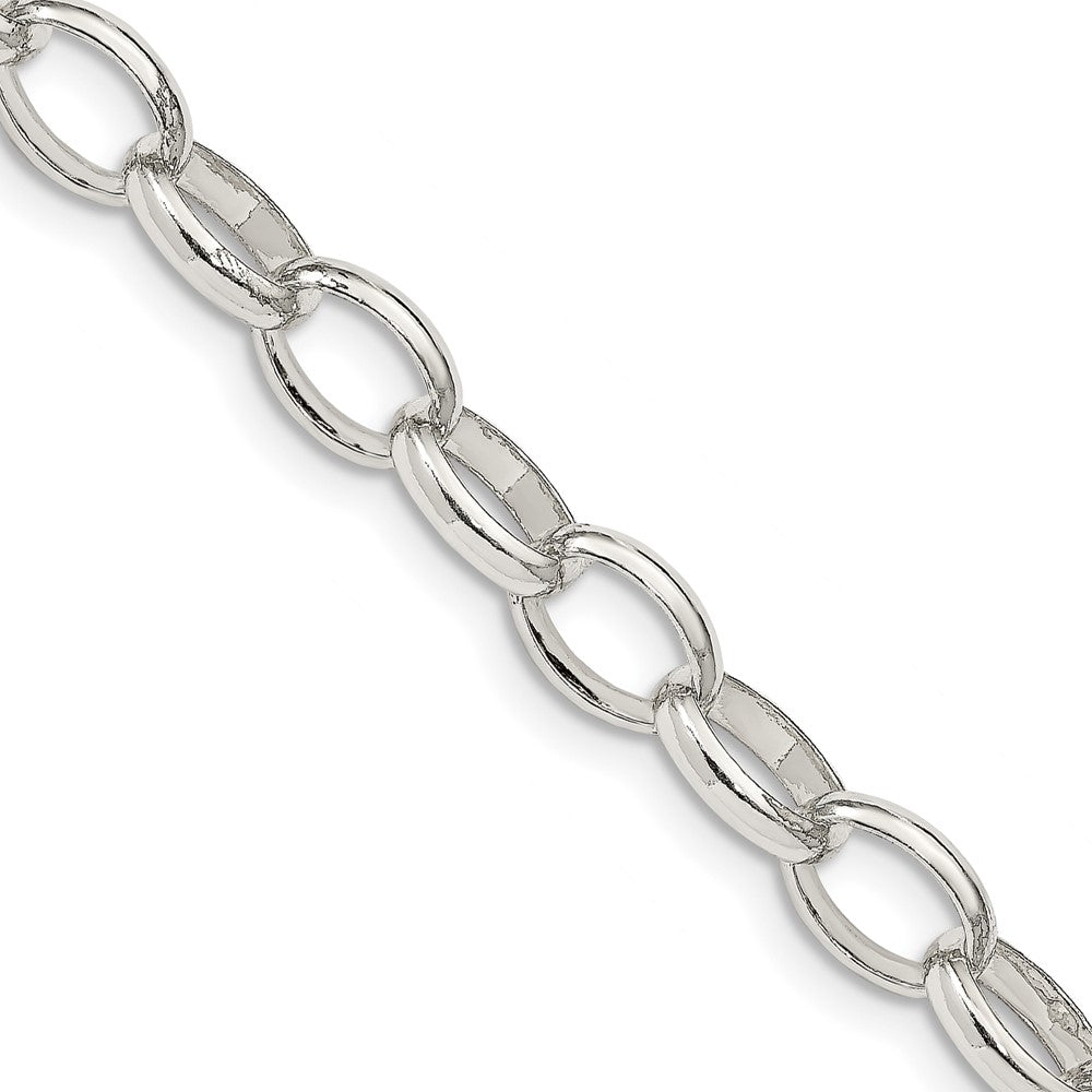 FJC Finejewelers 925 Sterling Silver Fancy Rolo Chain 18 Inches x 8 mm