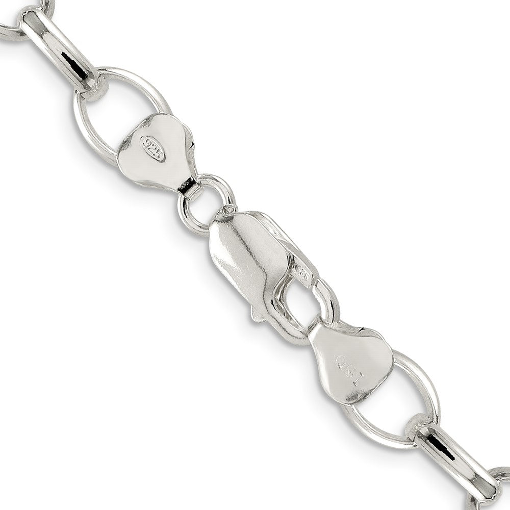 FJC Finejewelers 925 Sterling Silver Fancy Rolo Bracelet Chain 8 Inches x 8 mm
