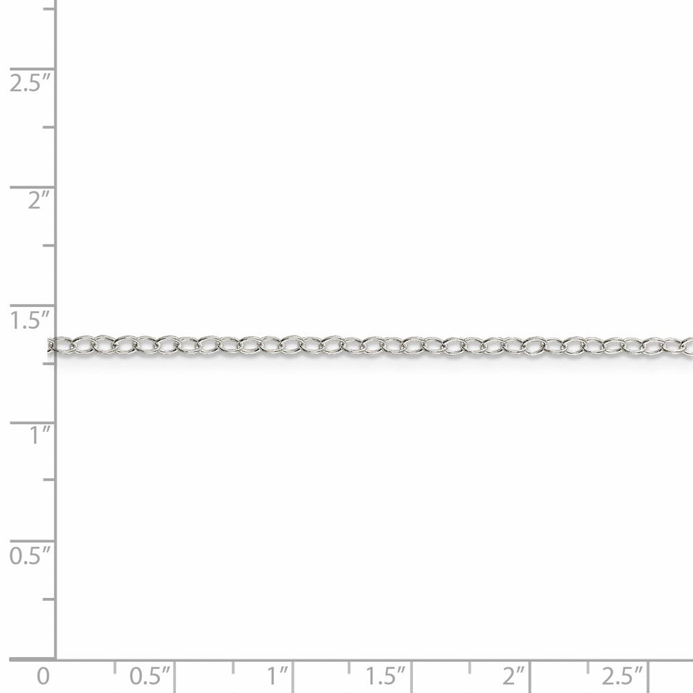 FJC Finejewelers 925 Sterling Silver Oval Cable Chain 20 Inches x 2.25 mm
