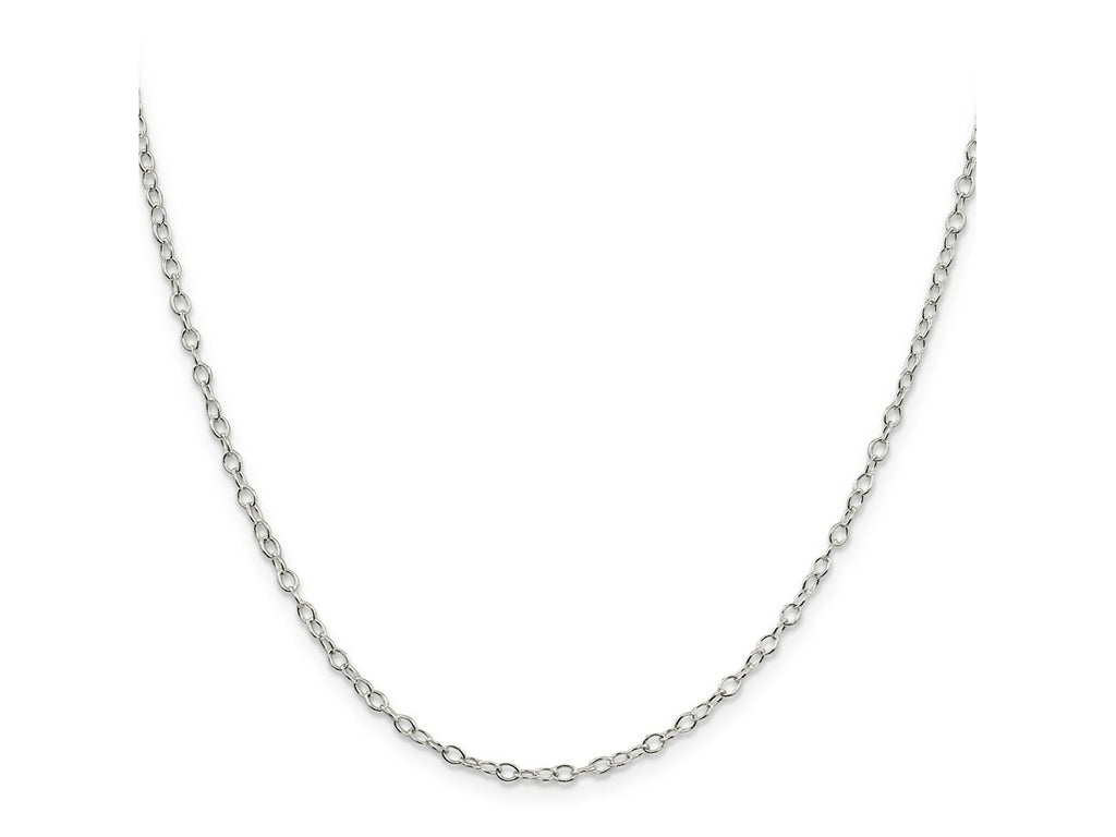 FJC Finejewelers 925 Sterling Silver Oval Cable Chain 22 Inches x 2.25 mm