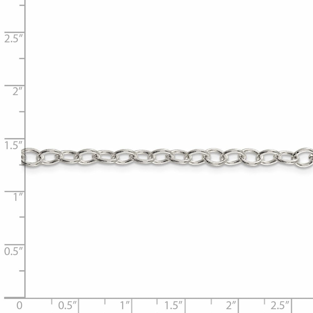 FJC Finejewelers 925 Sterling Silver Oval Cable Chain 24 Inches x 5.3 mm