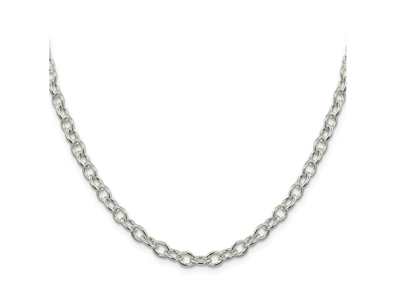 FJC Finejewelers 925 Sterling Silver Oval Cable Chain 20 Inches x 5.75 mm