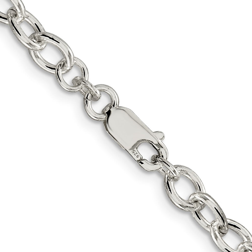 FJC Finejewelers 925 Sterling Silver Oval Cable Chain 24 Inches x 5.75 mm