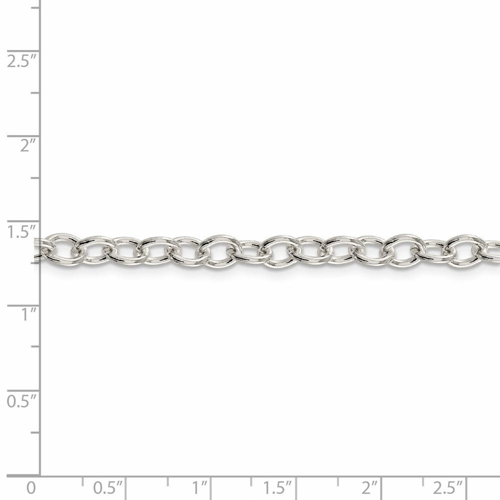 FJC Finejewelers 925 Sterling Silver Oval Cable Chain 24 Inches x 5.75 mm