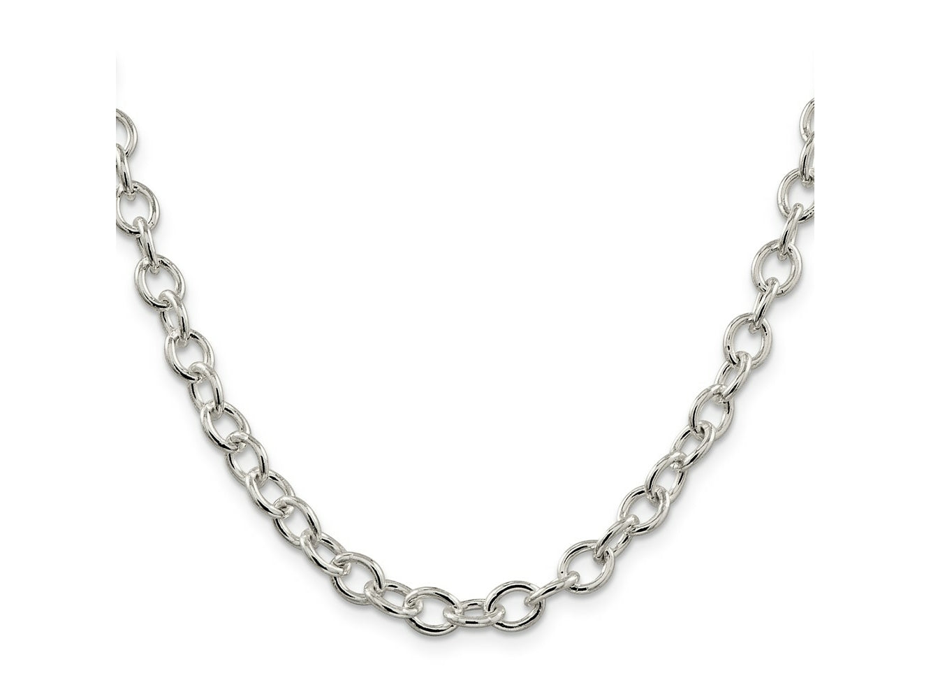 FJC Finejewelers 925 Sterling Silver Oval Cable Chain 20 Inches x 6.8 mm