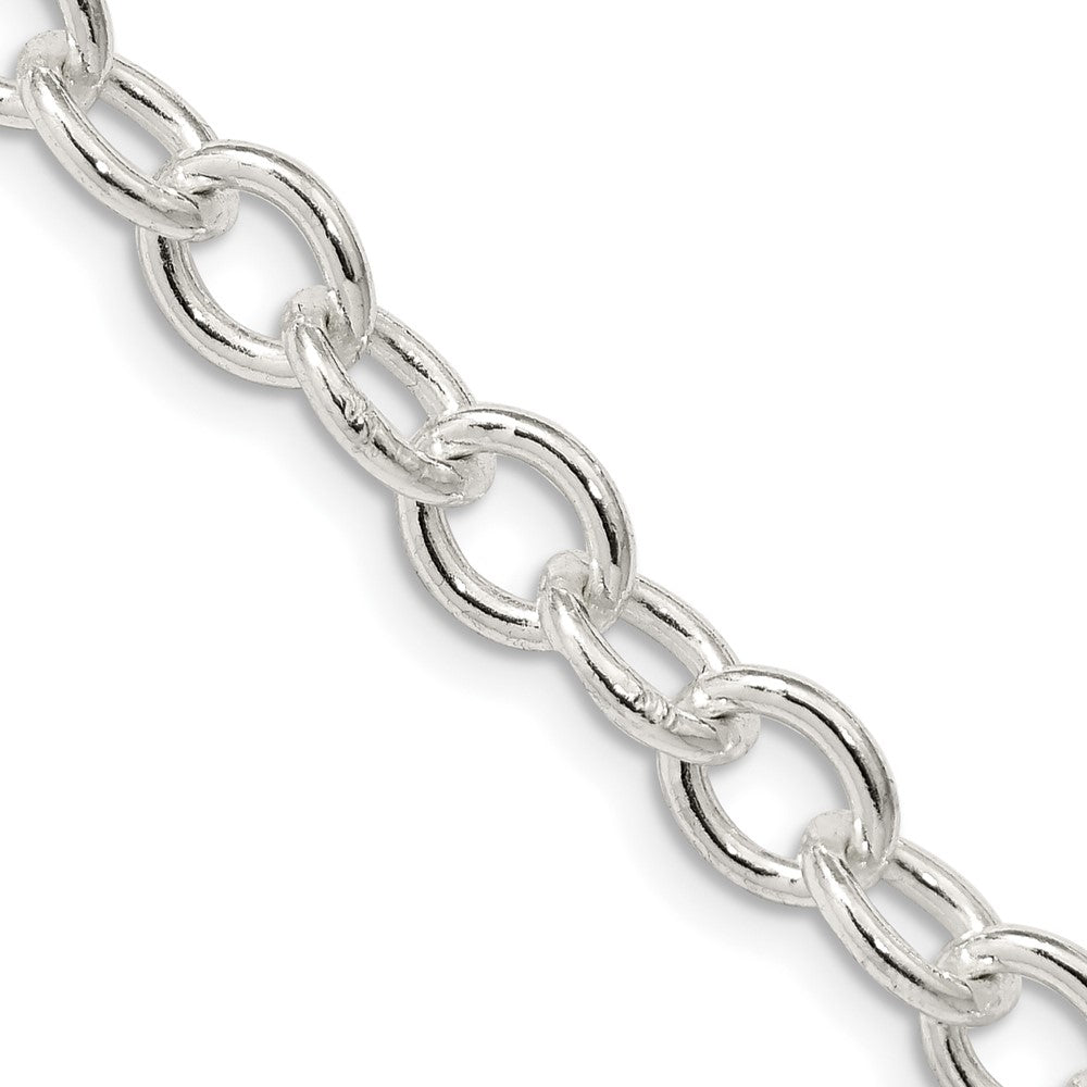FJC Finejewelers 925 Sterling Silver Oval Cable Chain 24 Inches x 6.8 mm