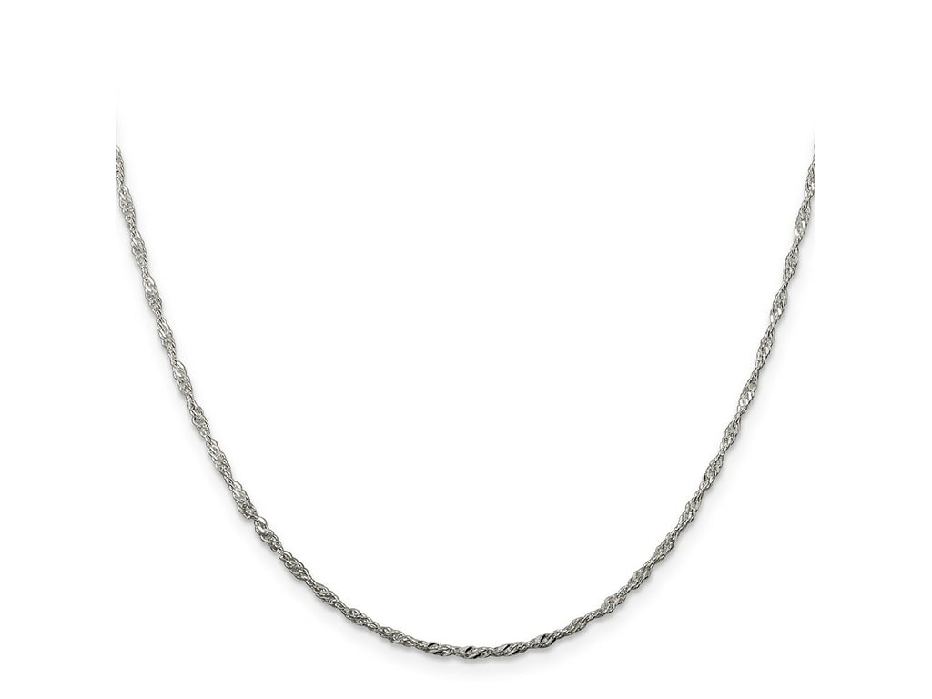 FJC Finejewelers 925 Sterling Silver 1.75mm Singapore Chain Anklet 9 Inches x 1 mm