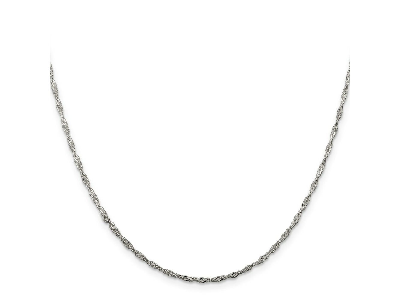 FJC Finejewelers 925 Sterling Silver 1.75mm Singapore Chain Anklet 9 Inches x 1 mm