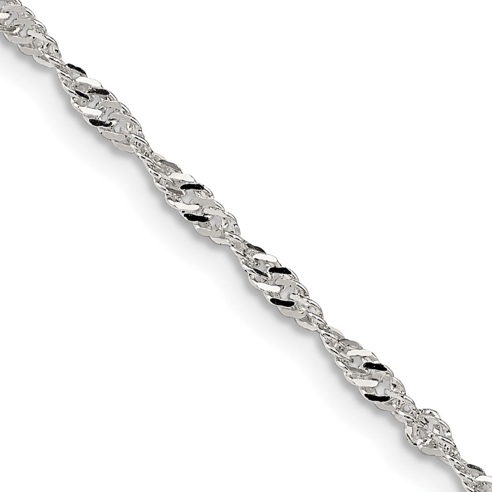 FJC Finejewelers 925 Sterling Silver Singapore Chain 20 Inches x 2 mm