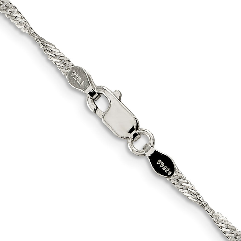 FJC Finejewelers 925 Sterling Silver Singapore Chain Anklet 9 Inches x 2 mm