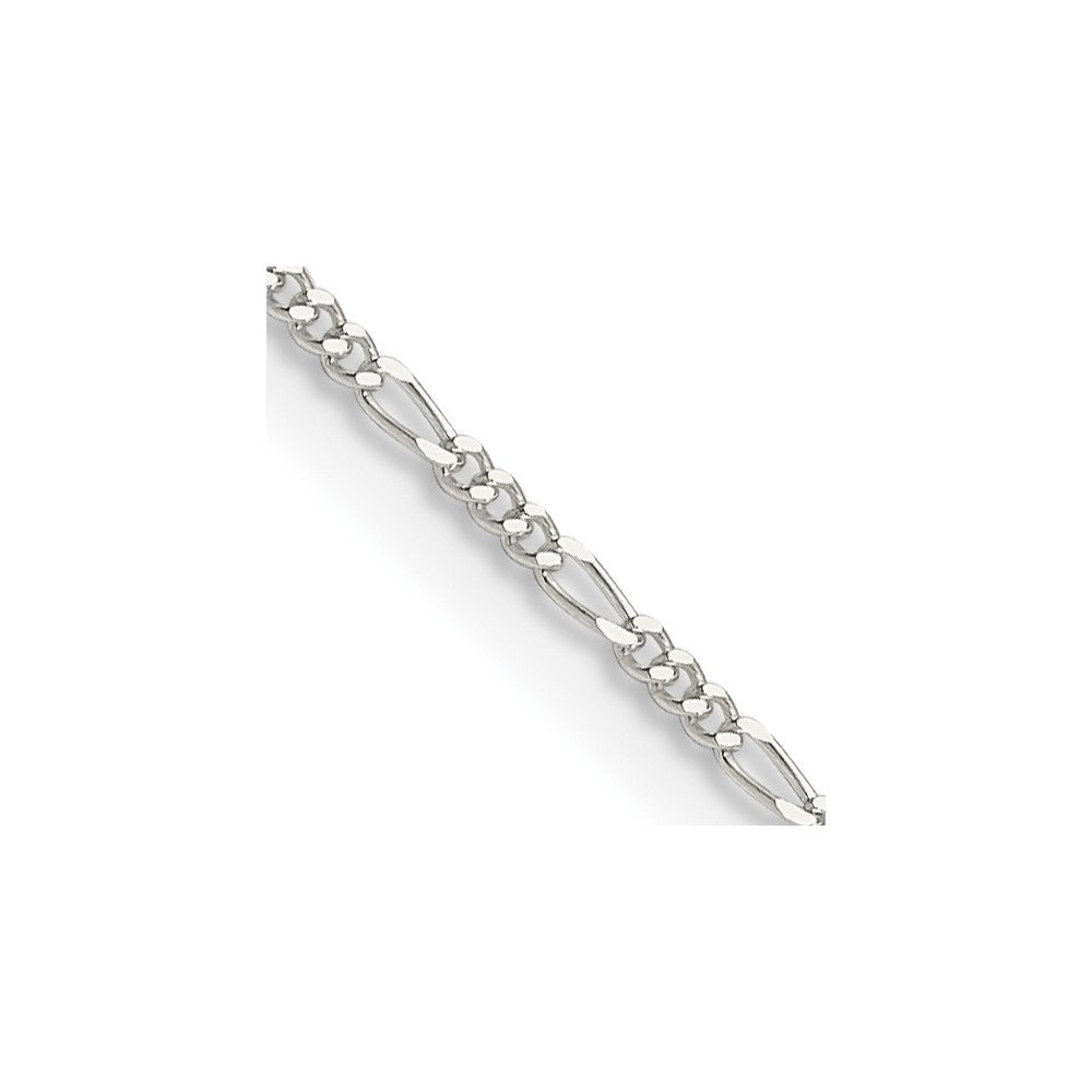 FJC Finejewelers 925 Sterling Silver 1.2mm Figaro Chain Anklet 9 Inches x 1 mm