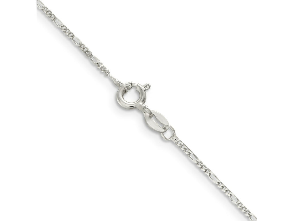 FJC Finejewelers 925 Sterling Silver 1.2mm Figaro Chain Anklet 9 Inches x 1 mm