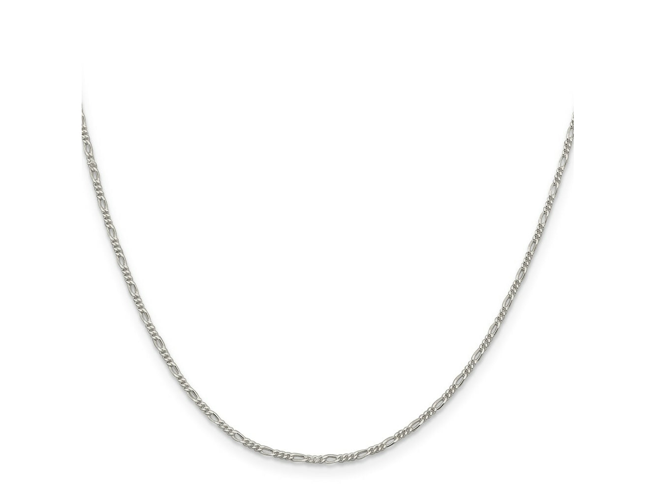 FJC Finejewelers 925 Sterling Silver Figaro Chain 24 Inches x 1.4 mm