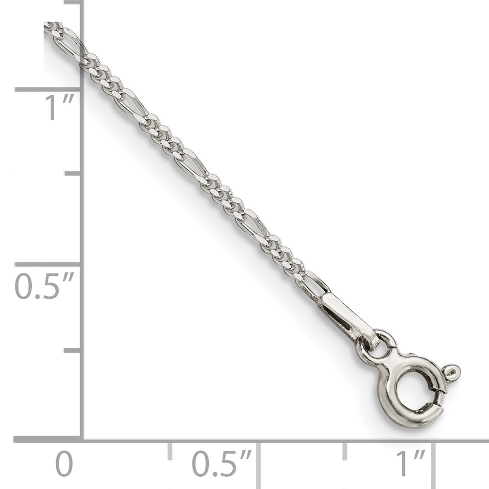 FJC Finejewelers 925 Sterling Silver Figaro Bracelet Chain 7 Inches x 1.4 mm
