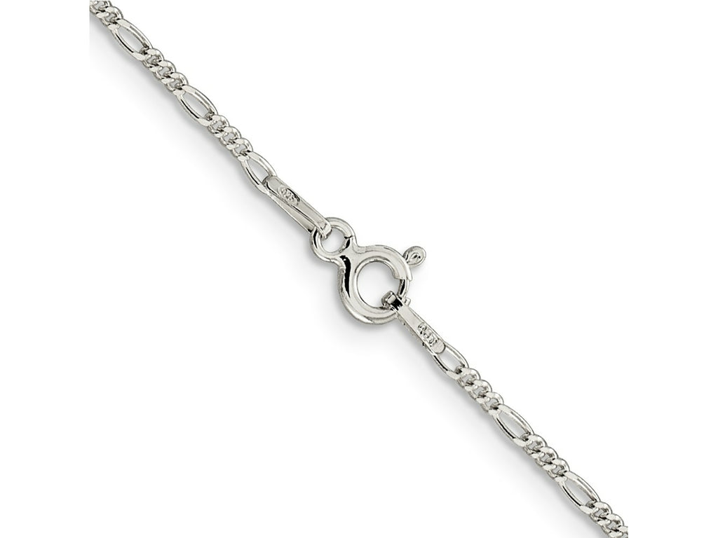 FJC Finejewelers 925 Sterling Silver Figaro Bracelet Chain 7 Inches x 1.4 mm