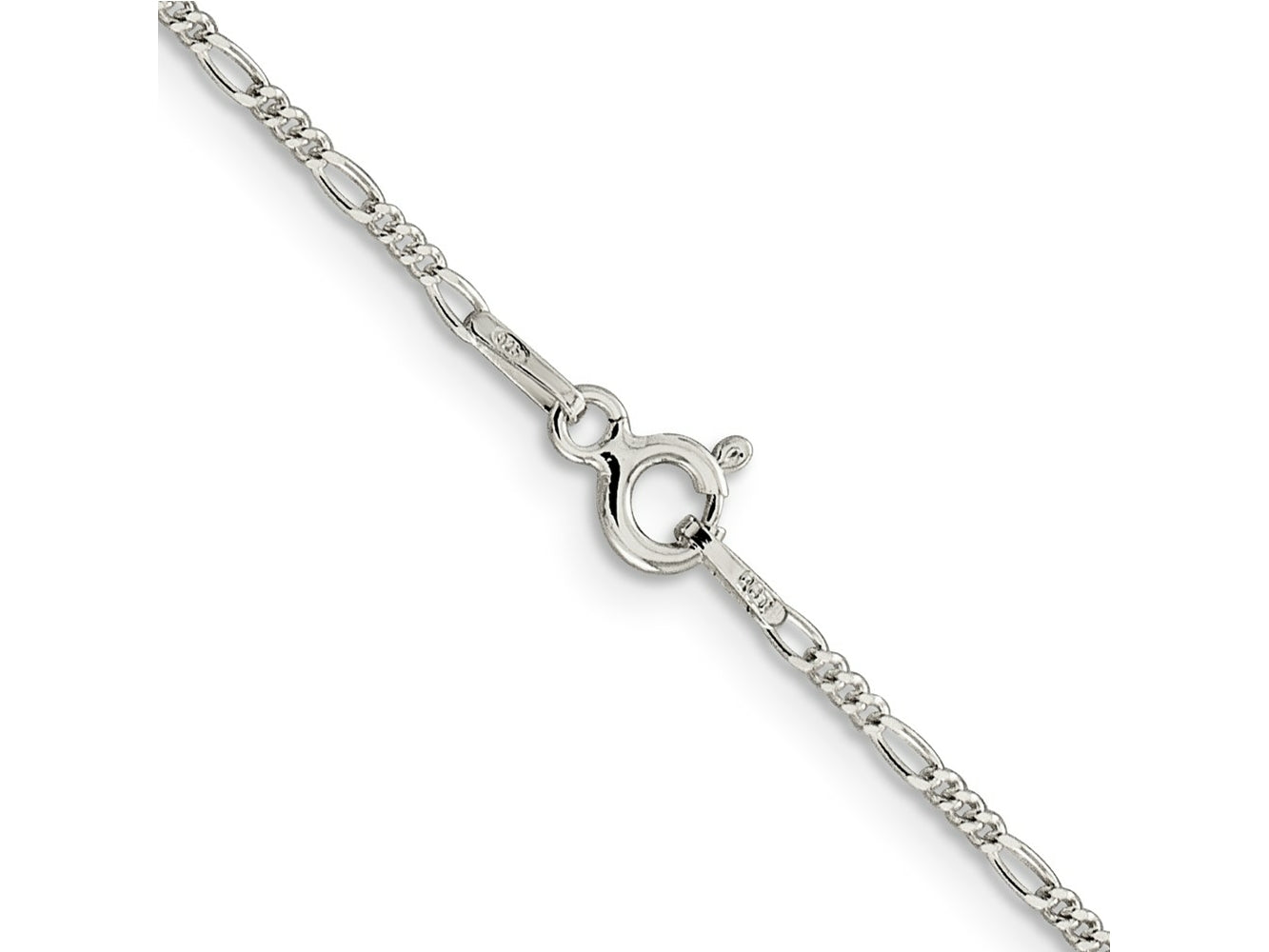 FJC Finejewelers 925 Sterling Silver Figaro Bracelet Chain 7 Inches x 1.4 mm