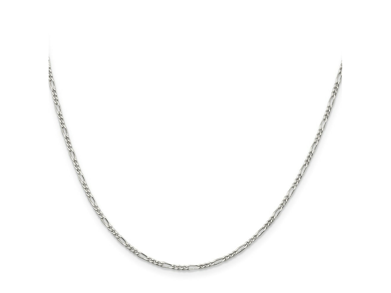 FJC Finejewelers 925 Sterling Silver Figaro Chain 26 Inches x 1.75 mm