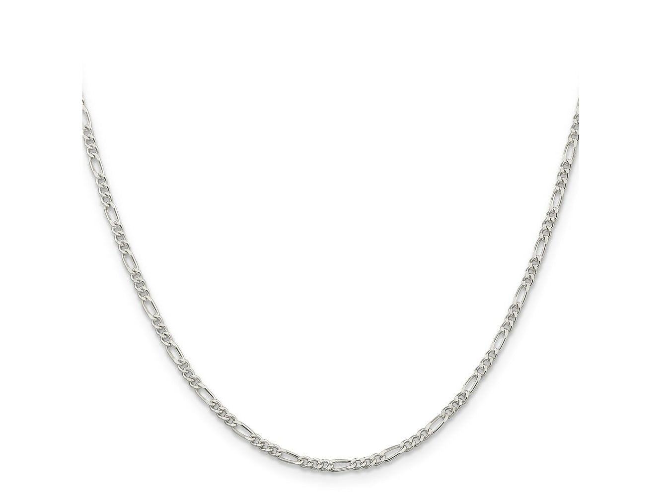 FJC Finejewelers 925 Sterling Silver Figaro Chain 16 Inches x 2.25 mm