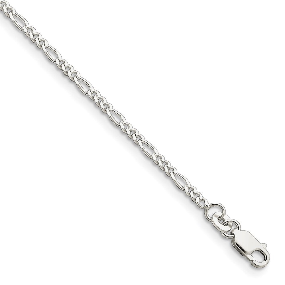 FJC Finejewelers 925 Sterling Silver Figaro Bracelet Chain 7 Inches x 2.25 mm