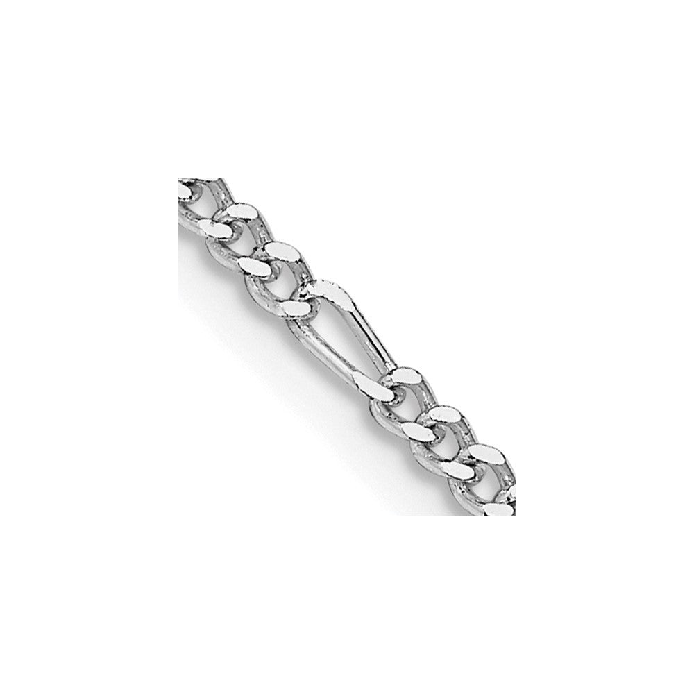 FJC Finejewelers 925 Sterling Silver Rhodium Plated Figaro Chain 28 Inches x 2.25 mm