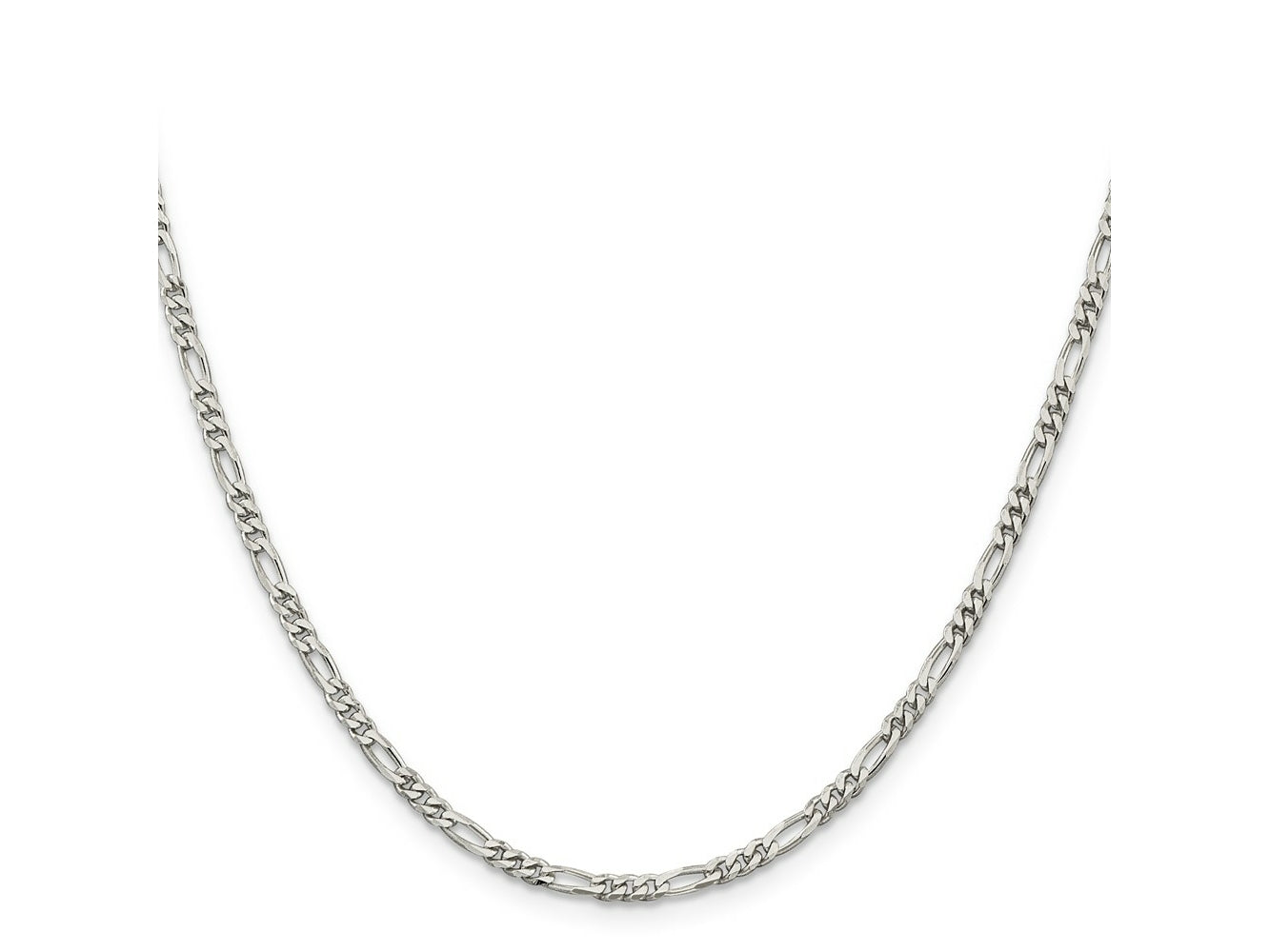 FJC Finejewelers 925 Sterling Silver Figaro Chain 22 Inches x 2.85 mm