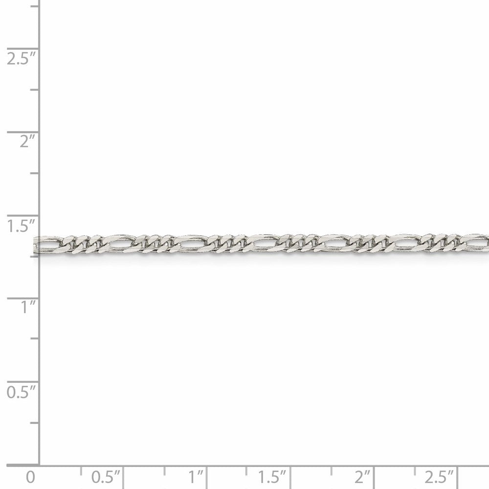 FJC Finejewelers 925 Sterling Silver Figaro Chain 24 Inches x 2.85 mm