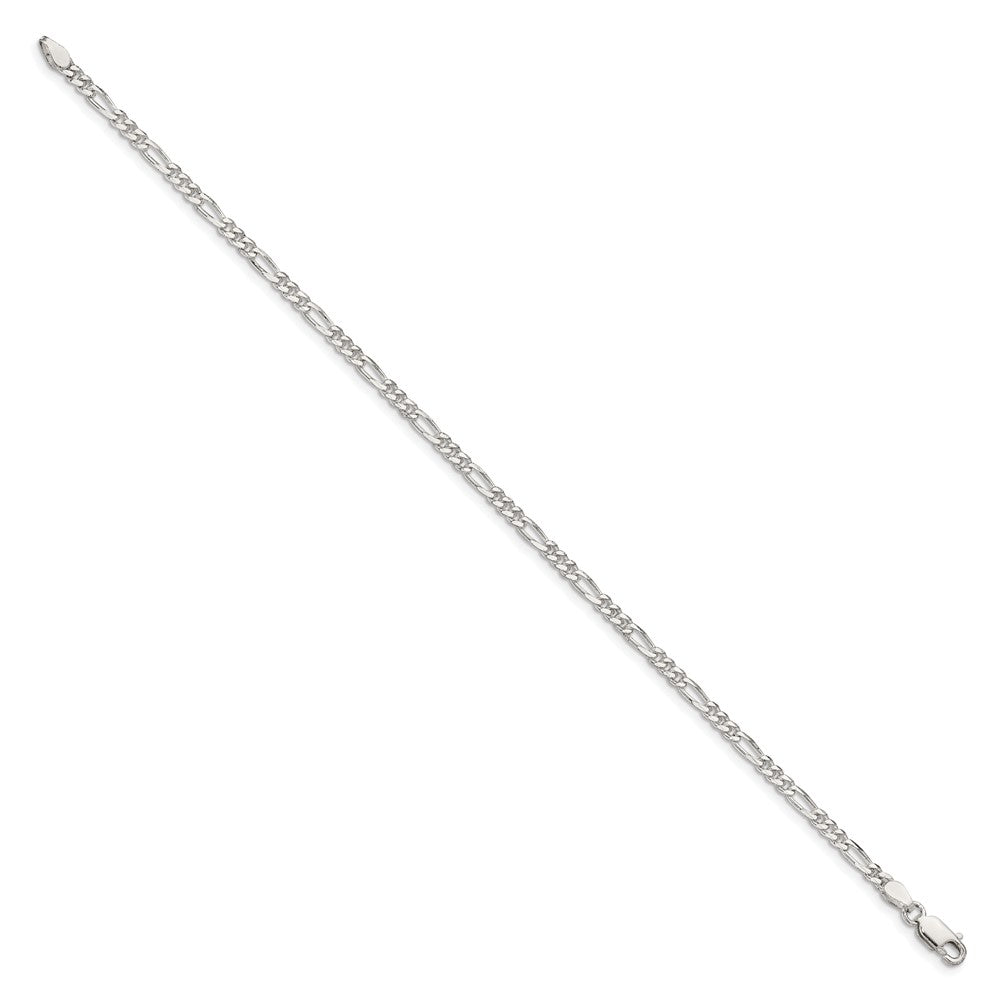 FJC Finejewelers 925 Sterling Silver Figaro Bracelet Chain 8 Inches x 2.85 mm