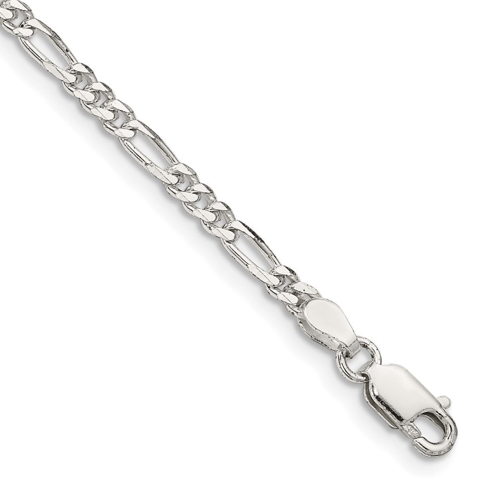 FJC Finejewelers 925 Sterling Silver Figaro Bracelet Chain 8 Inches x 2.85 mm