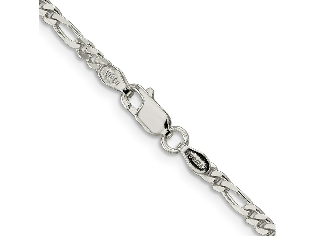 FJC Finejewelers 925 Sterling Silver 2.85mm Figaro Chain Anklet 9 Inches x 2 mm