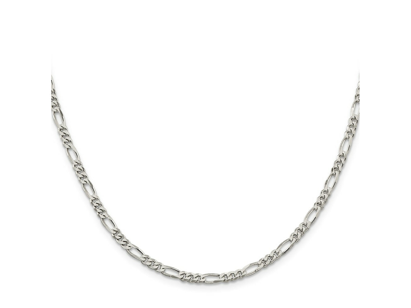 FJC Finejewelers 925 Sterling Silver Figaro Chain 20 Inches x 3.5 mm