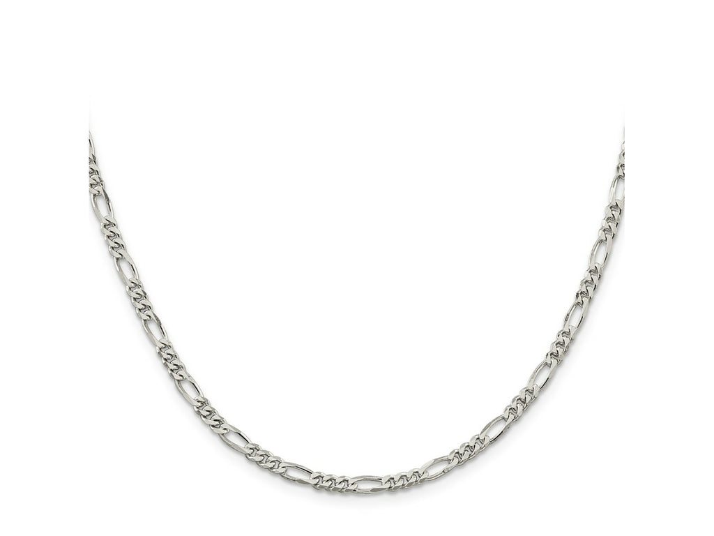 FJC Finejewelers 925 Sterling Silver Figaro Chain 24 Inches x 3.5 mm