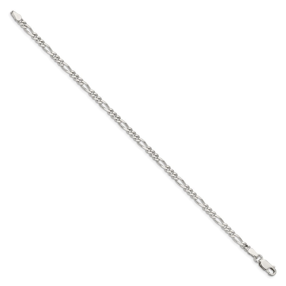 FJC Finejewelers 925 Sterling Silver Figaro Bracelet Chain 8 Inches x 3.5 mm