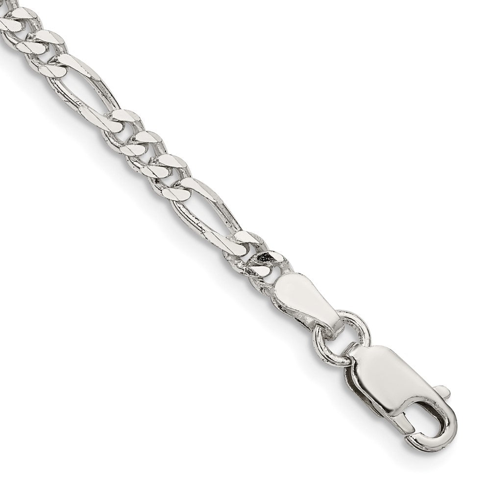 FJC Finejewelers 925 Sterling Silver Figaro Bracelet Chain 8 Inches x 3.5 mm