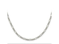 FJC Finejewelers 925 Sterling Silver Rhodium Plated Figaro Chain 28 Inches x 3.5 mm