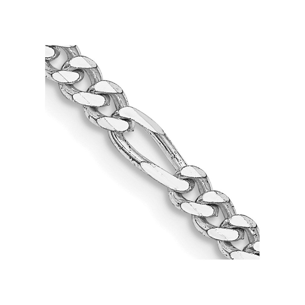 FJC Finejewelers 925 Sterling Silver Rhodium Plated 3.5mm Figaro Chain 9 Inches x 3 mm