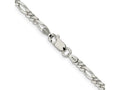 FJC Finejewelers 925 Sterling Silver Rhodium Plated 3.5mm Figaro Chain 9 Inches x 3 mm