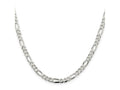 FJC Finejewelers 925 Sterling Silver Figaro Chain 18 Inches x 4.5 mm