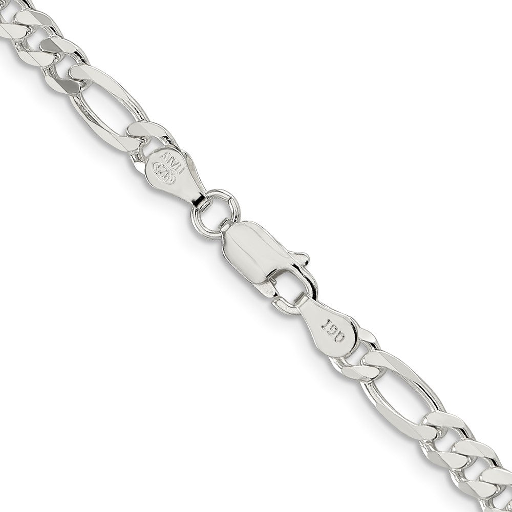 FJC Finejewelers 925 Sterling Silver Figaro Chain 24 Inches x 4.5 mm