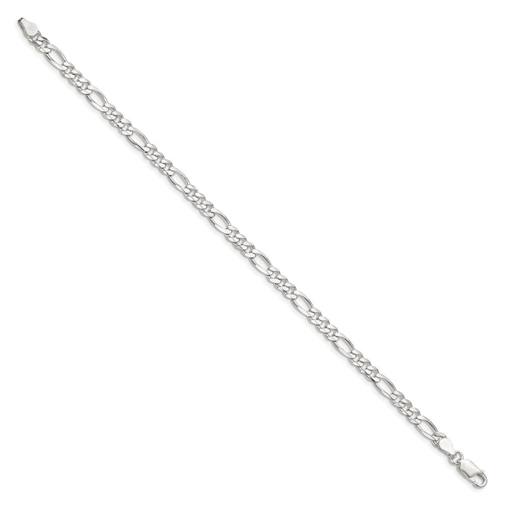 FJC Finejewelers 925 Sterling Silver Figaro Bracelet Chain 8 Inches x 4.5 mm