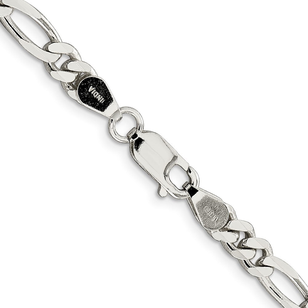FJC Finejewelers 925 Sterling Silver Figaro Chain 24 Inches x 5.5 mm