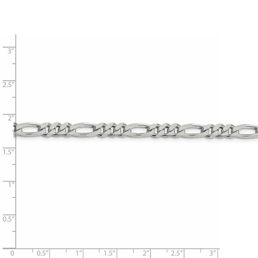 FJC Finejewelers 925 Sterling Silver Figaro Chain 24 Inches x 5.5 mm