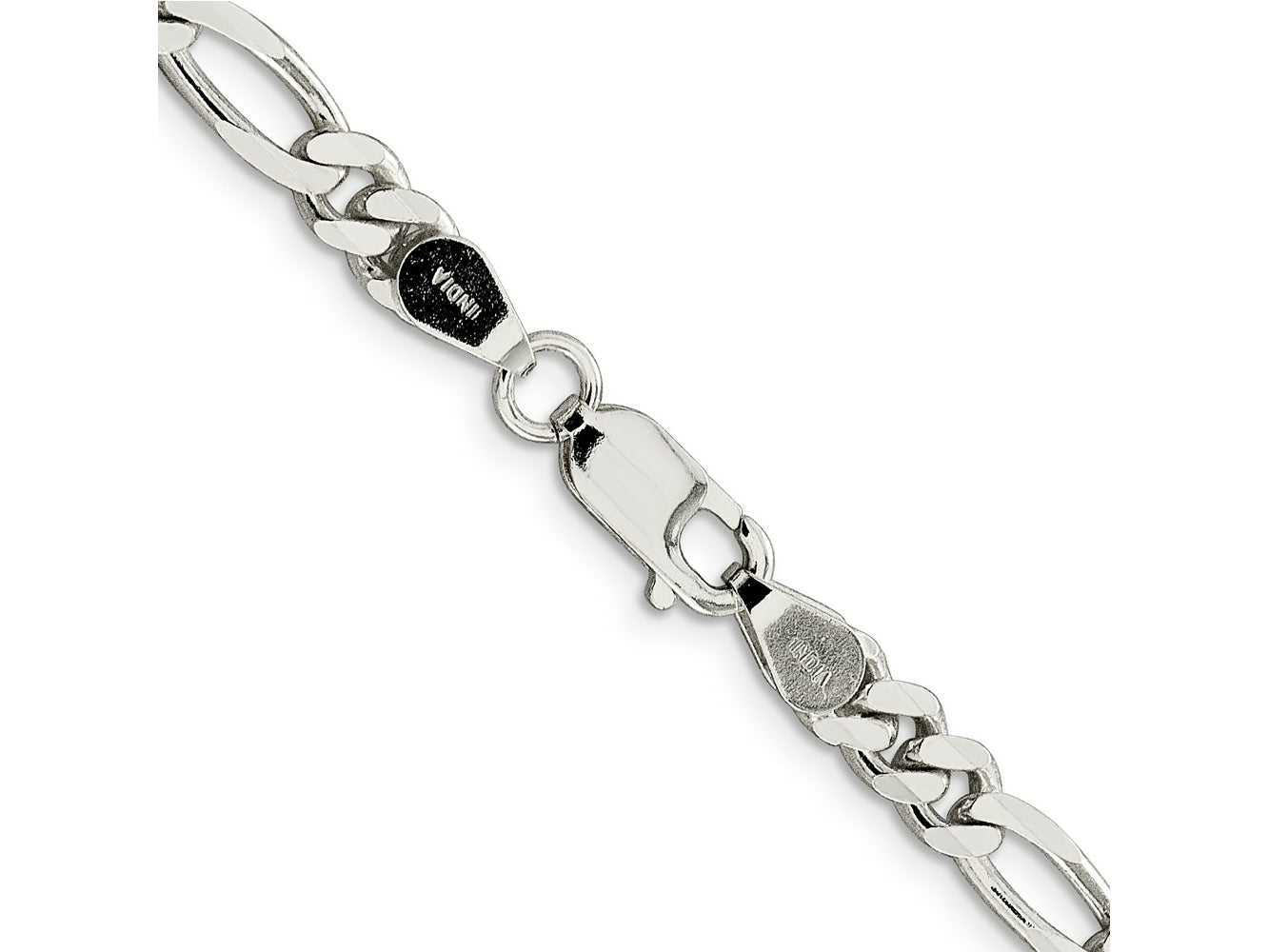 FJC Finejewelers 925 Sterling Silver Figaro Bracelet Chain 9 Inches x 5.5 mm